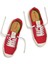 100103R01W-OCA Low Canvas Sneaker Kırmızı Kadın Lifestyle Ayakkabı 4