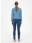 Normal Bel Normal Paça Skinny Fit Koyu Indigo Kadın Denim Pantolon ASSY24K 4