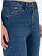 Normal Bel Normal Paça Skinny Fit Koyu Indigo Kadın Denim Pantolon ASSY24K 5