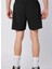 382H11W-005 Fastına Short Siyah Lastikli Bel Regular Fit Düz Erkek Şort 5
