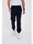 Unisex Kışlık Üç Iplik Lastikli Eşofman Pantolon - Lacivert 2