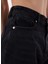 Yüksek Bel Regular Fit Siyah Kadın Denim Şort 50538855 4