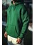 Üç Iplik Penye Kapşonlu Basic Sweatshirt - Haki 3