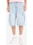 %100 Pamuk Kargo Fit Jean Bermuda Şort F4219AX25SM 1
