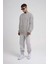 Unisex Biskilet Yaka Üç Iplik Sweatshirt - Gri 2