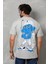 Unisex Basic Bisiklet Yaka Oversize T-Shirt - Gri 3