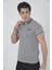 Erkek Yakalı Slim Fit Dokuma T-Shirt - Beyaz 1