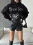 3 Iplik Şardonlu Oversize Compact True Baskılı Sweat Siyah 4