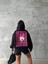 3 Iplik Şardonlu Oversize Compact Ördek Baskılı Sweat Siyah 3