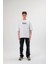 Unisex Bisiklet Yaka Baskılı Oversize T-Shirt - Siyah 2