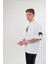Unisex Bisiklet Yaka Baskılı Oversize T-Shirt - Beyaz 4