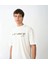 Unisex Bisiklet Yaka Baskılı Oversize T-Shirt - Beyaz 3