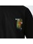 Unisex Bisiklet Yaka Baskılı Oversize T-Shirt - Siyah 4