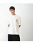 Unisex Bisiklet Yaka Baskılı Oversize T-Shirt - Beyaz 3