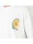 Unisex Bisiklet Yaka Baskılı Oversize T-Shirt - Beyaz 4