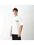 Unisex Bisiklet Yaka Baskılı Oversize T-Shirt - Beyaz 3