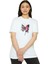 Unisex Bisiklet Yaka Baskılı T-Shirt - Beyaz 1