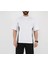 Unisex Oversize Yanları Şeritli T-Shirt - Beyaz 2