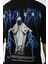 Unisex Baskılı Oversize T-Shirt - Siyah 4