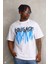 Unisex Oversize Kolye Dahil T-Shirt - Beyaz 2