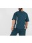 Unisex Oversize Yanları Şeritli T-Shirt - Cam Göbeği 2