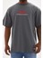Unisex Baskılı Oversize T-Shirt - Füme 1
