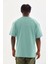 Unisex Baskılı Oversize T-Shirt - Mint Yeşili 2