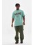 Unisex Baskılı Oversize T-Shirt - Mint Yeşili 3