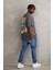 Unisex Baskılı Oversize T-Shirt - Füme 4