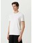 Unisex Basic Bisiklet Yaka Regular T-Shirt - Beyaz 1