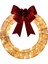 Ön Aydınlatmalı Dış Mekan Noel Çelengi Dekorasyonu, Noel Süslemeleri Işıklar Altın ile Açık Havada Kutsal Noel Çelengi (Yurt Dışından) 1