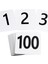 100 Adet Masa Numaraları 1-100, Plastik Masa Numaraları, Düğün Resepsiyonu Restoran Masası Için Çift Taraflı Masa Numarası Kartları (Yurt Dışından) 1