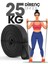 25KG Barfiks Lastiği Gym Resistance Band Antrenman Kas Geliştirme Bandı Siyah (Sert) 1