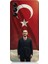 Samsung Galaxy A25 Uyumlu Bayrak Önünde Güçlü Atatürk Desenli Silikon Kılıf 1