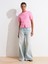 31874 Yırtmaç Detaylı T-Shirt-Pembe 5