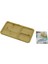 Dikdörtgen 3 Bölmeli=2+1 Ahşap Bambu Servis Sunum Tepsi - Tahtası 24.8 x 13.8 x 1.4cm (4887) 1