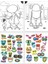 Funny Faces Stickerlı Boyama Kitabı Robotlar 2