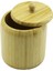 No-12 Ahşap - Bambu Şekerlik Kapaklı Çap: 11.3cm Derinlik: 11CM (4887) 1
