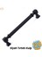 Grip Desenli Mat Siyah Metal Kulp 128 mm Mobilya Çekmece Mutfak Dolabı Dolap Modern Kapak Kulpları 1