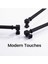 Grip Desenli Mat Siyah Metal Kulp 128 mm Mobilya Çekmece Mutfak Dolabı Dolap Modern Kapak Kulpları 4