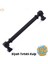 Grip Desenli Mat Siyah Metal Kulp 192 mm Mobilya Çekmece Mutfak Dolabı Dolap Modern Kapak Kulpları 1