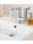 Lavabo Bataryası Krom Banyo Lavabo Musluk Ağır Prinç Gövde Döner Boru Modern Lüks Armatür Gümüş Gri 1