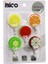 5pcs Meyve Resimli Metal Uçlu Plastik Askı Yapışkanlı Montaj 2kg Taşıma (4172) 1