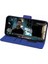 General Mobile Gm9 Go Uyumlu Kart ve Para Bölmeli Standlı Cüzdanlı Kılıf - Mavi 4