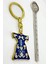Lacivert Desenli Kaftan Metal Anahtarlık, Hediyelik Anahtarlık 5