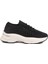 Siyah Hafif Triko Örme Anatomik Kadın Sneaker B064 Z 1