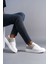 ET151 Boost Bağcıklı Cilt Süet Erkek Günlük Sneaker Ayakkabı Bt - Beyaz/gri 2