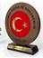 Türk Bayraklı Kurumsal Plaket | Kişiye Özel Ahşap Masa Üstü Ödül | Eğitim ve Danışmanlık Hediyesi 2