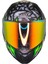 Motosiklet Kask Ece 22.R06 Güneş Vizörlü Full Face Motor Kaskı Skull Yeni 2