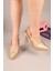 Renisa Platform Topuklu Stiletto Gold 4